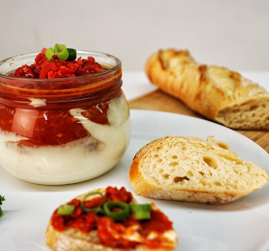 Kefir tomato spread - a homemade spread for bread