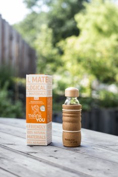 Preview: THANK YOU Glasflasche für Kefir & Kombucha