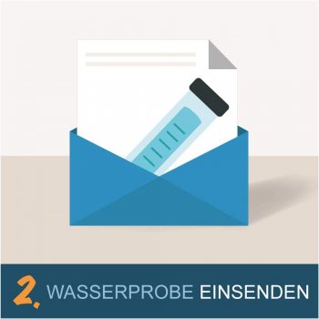 Preview: Do you want to test or analyze the quality of your drinking water / tap water? With this water analysis set, you can have your water examined for 50 possible pollutants and get certainty about your water quality.