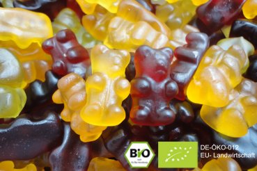 Organic fruit gummy - jelly babies - without gelatine - 500g