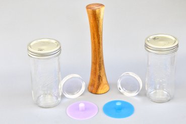 Complete Fermentation Kit - 2 Pickle Pipes, 2 Pickle Pebbles, 1 Pickle Packer and 2 Glasses