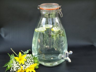 High quality 8 litre kilner drink dispenser / glass / jar / fermentation tank / vessel -  8000ml