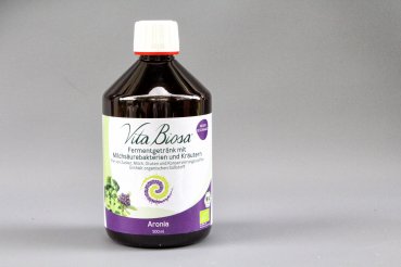 Preview: Vita Biosa Aronia 500ml in Organic Quality - Fermented Drink with lactic acid bacteria and herbs