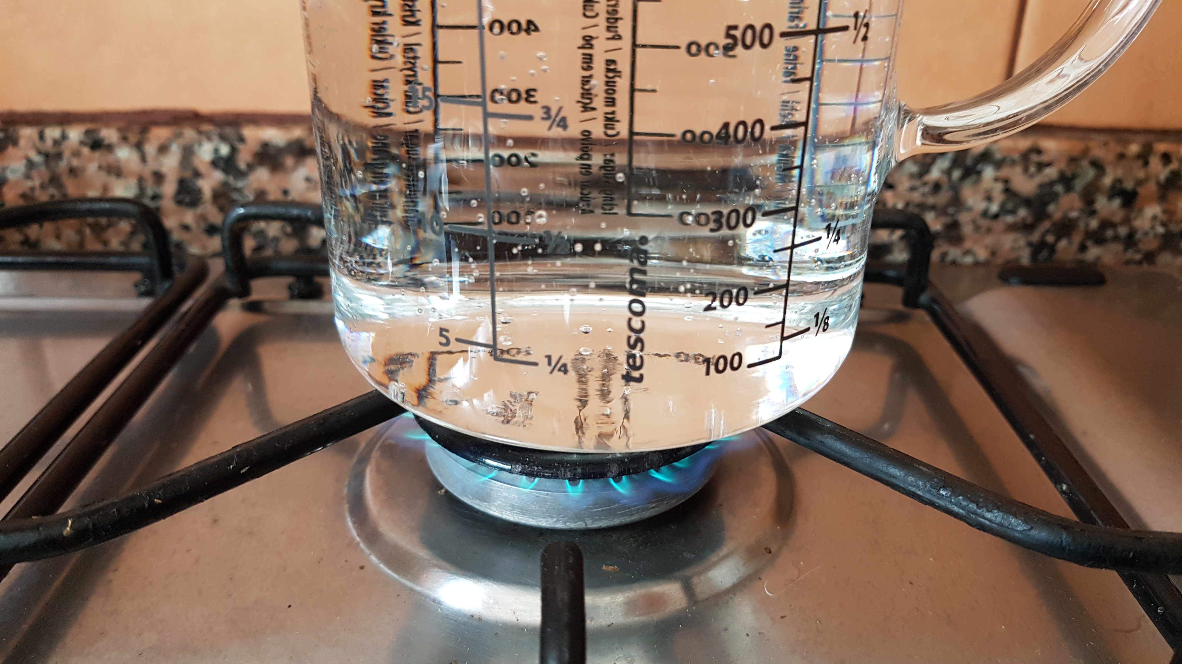 Glas-Messbecher, hitzebeständiges Borosilikatglas