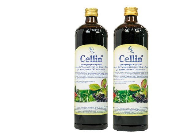 Jetzt Cellin kaufen und von der wunderbaren Aronia, den Vitaminen und vielen Kräutern profitieren.