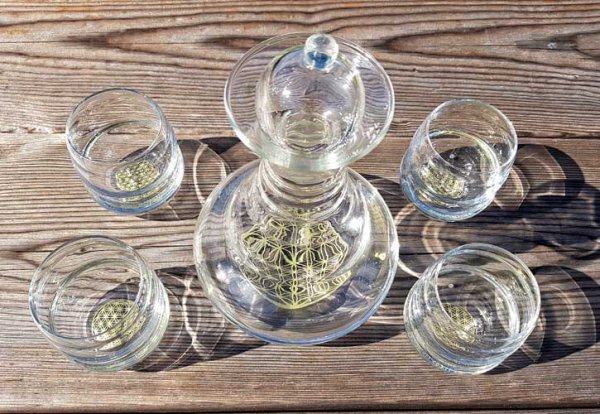 Alladin Karaffe mit Blume des Lebens kaufen