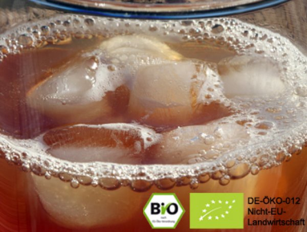 Wollen Sie fertigen Kombucha / Kombuchatee in Geschmacksrichtung Hibiskus & Himbeere bestellen? Hier fertigen rohen Kombuchatee kaufen bestellen online kaufen   - Rezepte Gratis - sichere Bestellung -