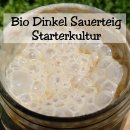 500g roher Bio DINKEL Sauerteig | Anstellgut | Starterkultur | Vorteig (wilde Fermentation)